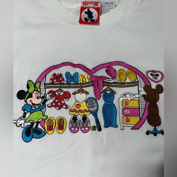 1990s Vintage Disney Minnie Mouse Closet Embrodiery - Picture 2 of 7